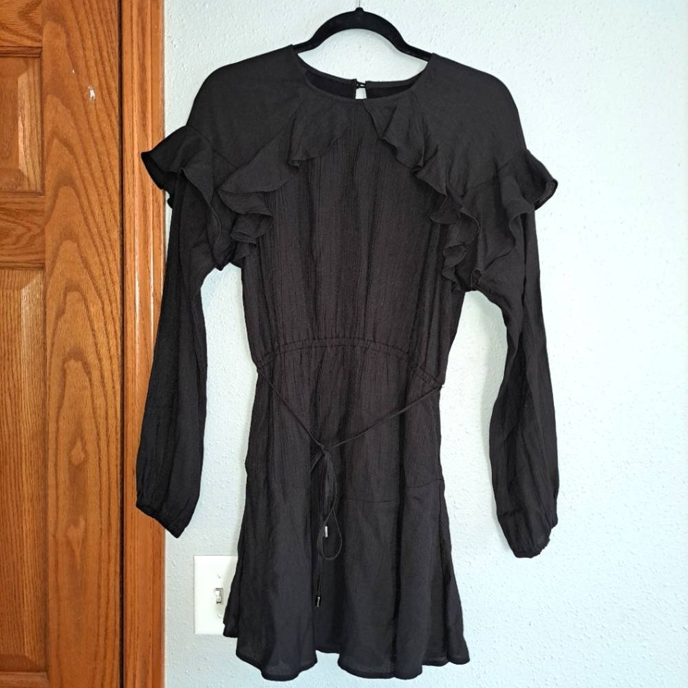 NWT Stilla Prairie Gothic Core Mini Flare Dress